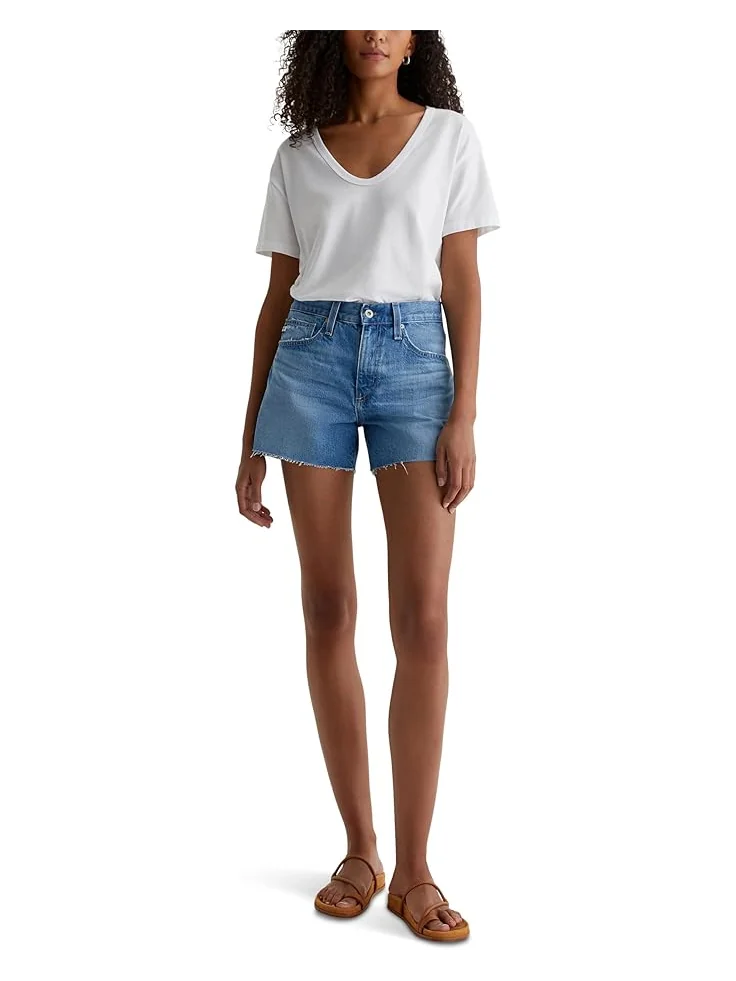 Шорты AG Jeans Halle High Rise Relaxed Shorts, цвет Flashback — 6