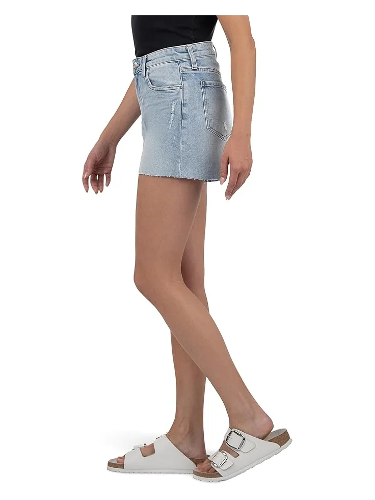 Шорты KUT from the Kloth Jane High-Rise Long Shorts With Raw Hem — 1
