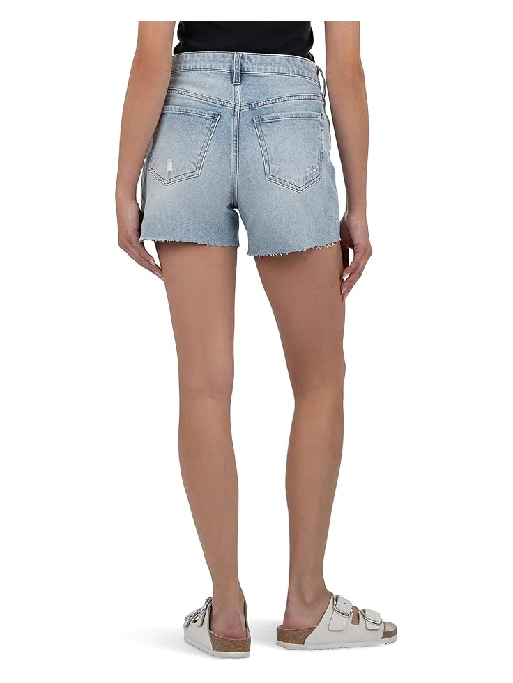 Шорты KUT from the Kloth Jane High-Rise Long Shorts With Raw Hem — 3