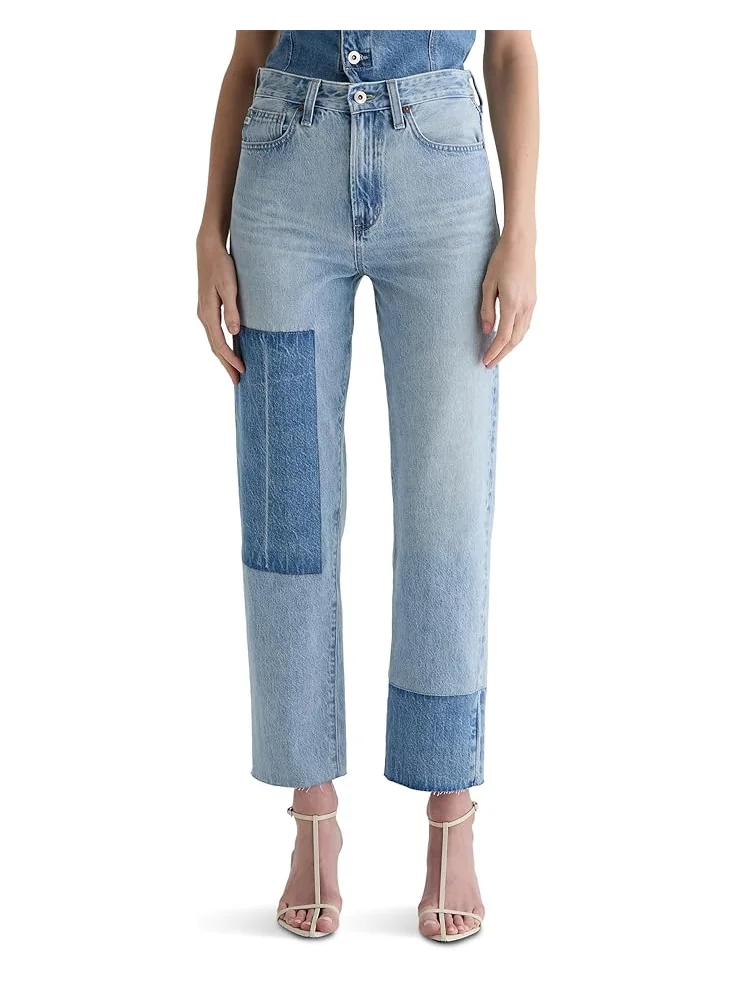 Джинсы AG Jeans Brinley Mid-Rise Straight in Carpinteria, цвет Carpinteria — 1