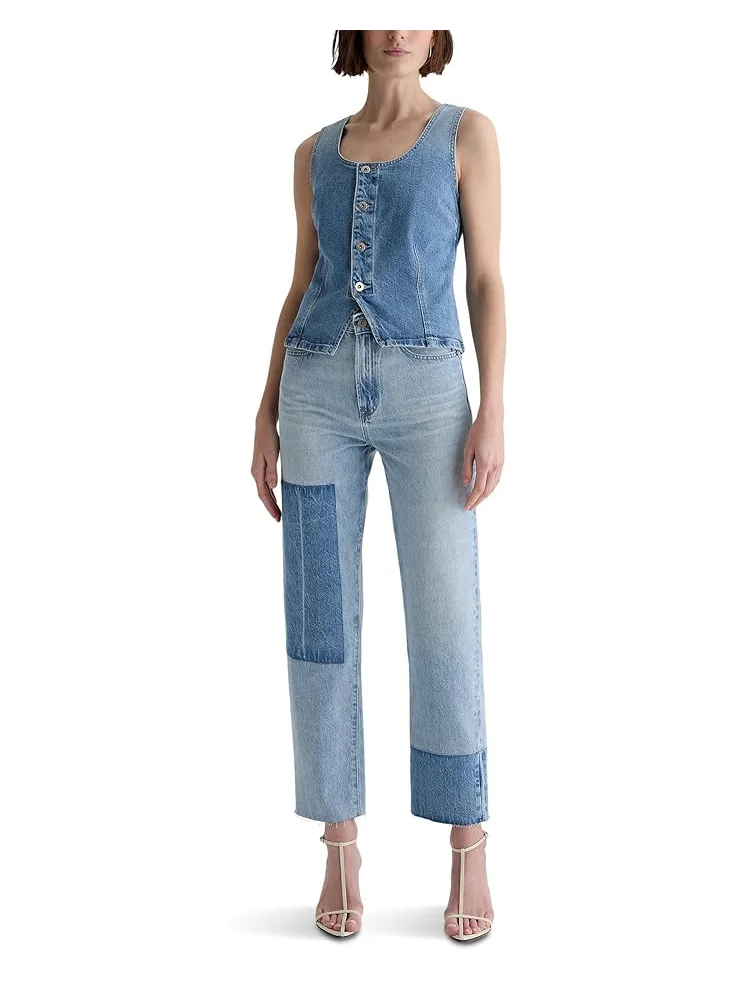 Джинсы AG Jeans Brinley Mid-Rise Straight in Carpinteria, цвет Carpinteria — 6