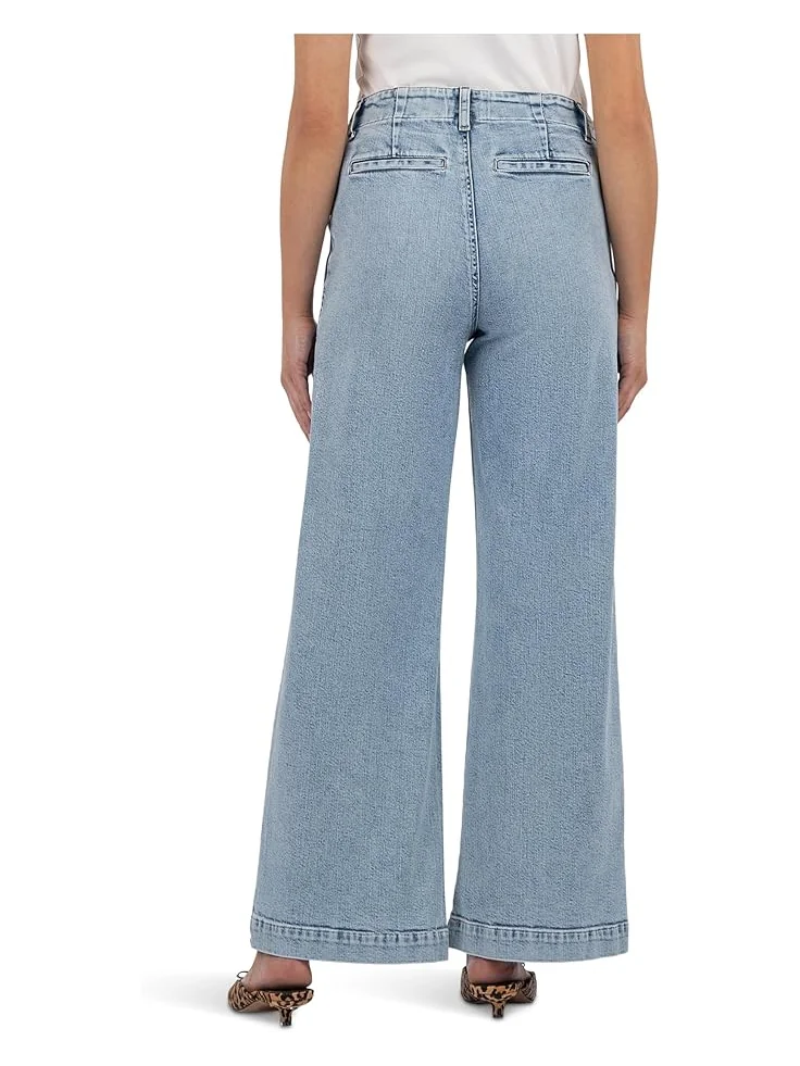 Джинсы KUT from the Kloth Jean High Rise Wide Leg With Trouser Pocket — 3