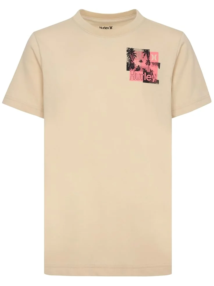 Футболка Hurley Kids Blocks Graphic T-Shirt — коричневый