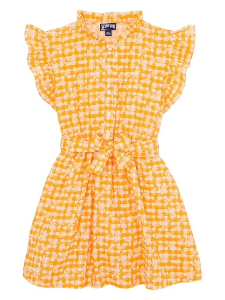 Платье Vilebrequin Kids Cotton Dress Turtle Vichy — 1
