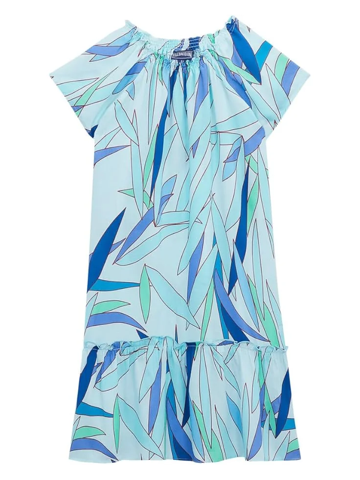 Платье Vilebrequin Kids Cotton Voile Dress Madrague — синий