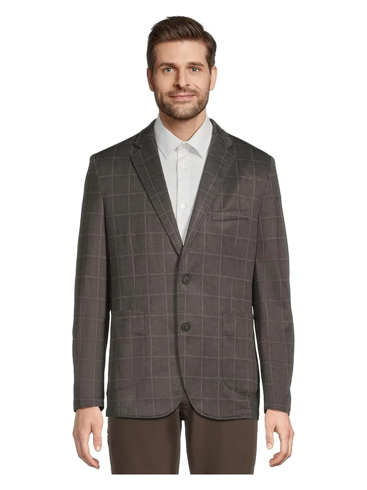 Мужской пиджак Johnston & Murphy XC Flex Unlined Plaid Knit — 1