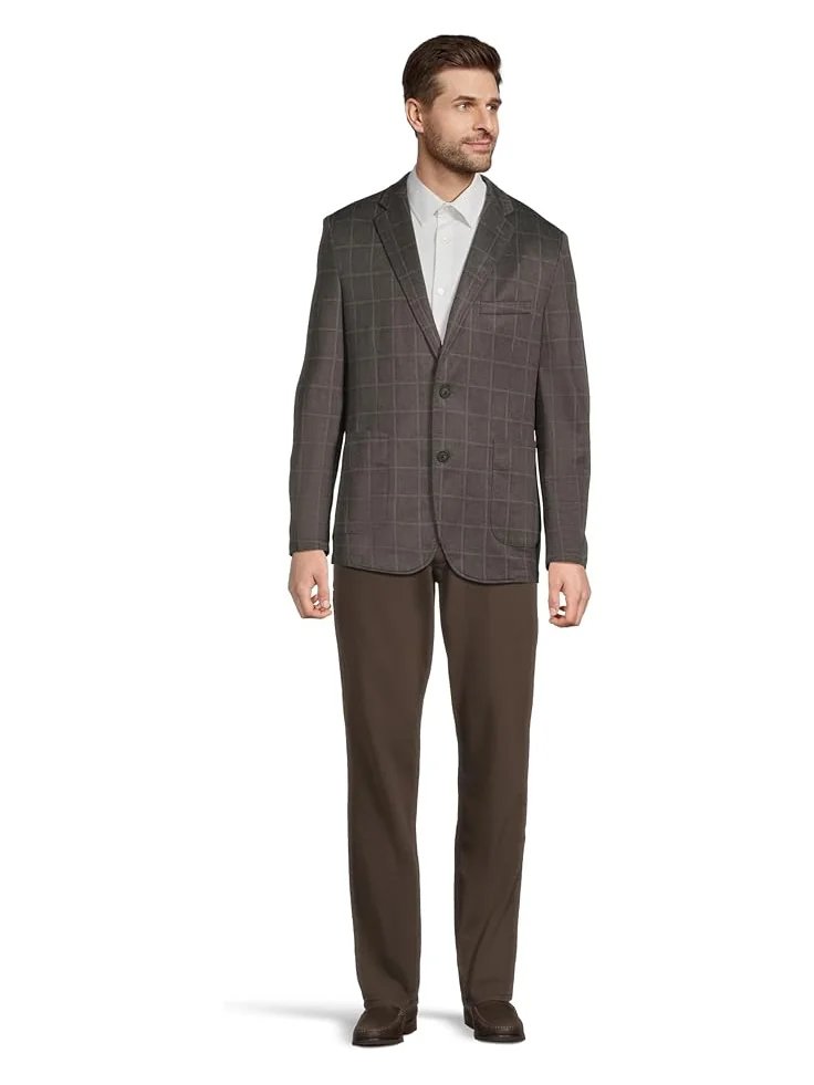 Мужской пиджак Johnston & Murphy XC Flex Unlined Plaid Knit — 5