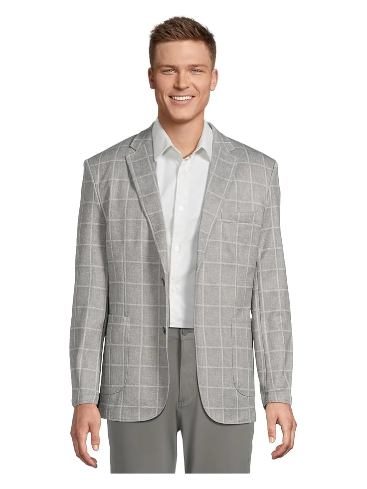 Блейзер Johnston & Murphy Xc Flex Unlined Plaid Knit Blazer — 1
