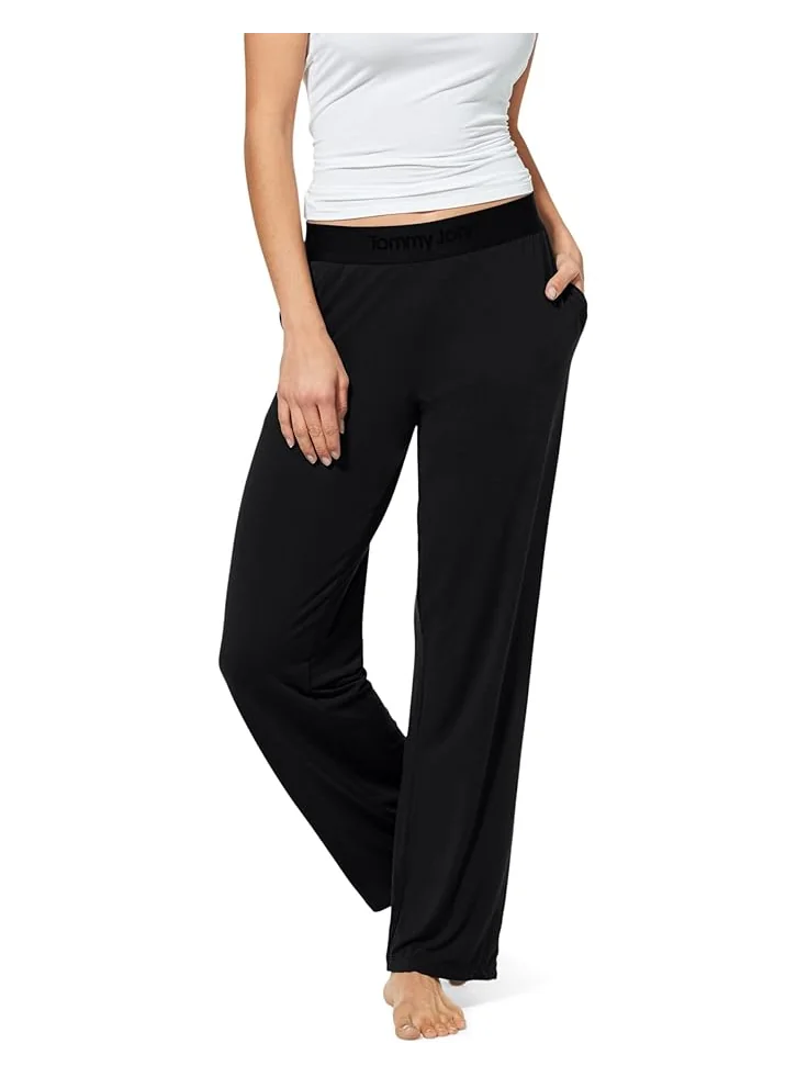 Пижамные брюки Tommy John Second Skin Sleep Pants — черный