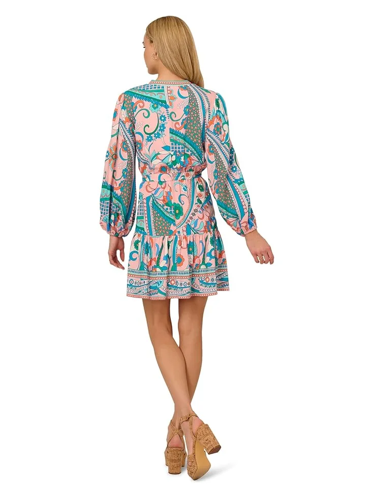 Платье Adrianna Papell Printed Short Dress — 2