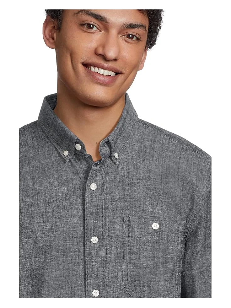 Рубашка L.L.Bean Comfort Stretch Chambray Shirt Short — 4