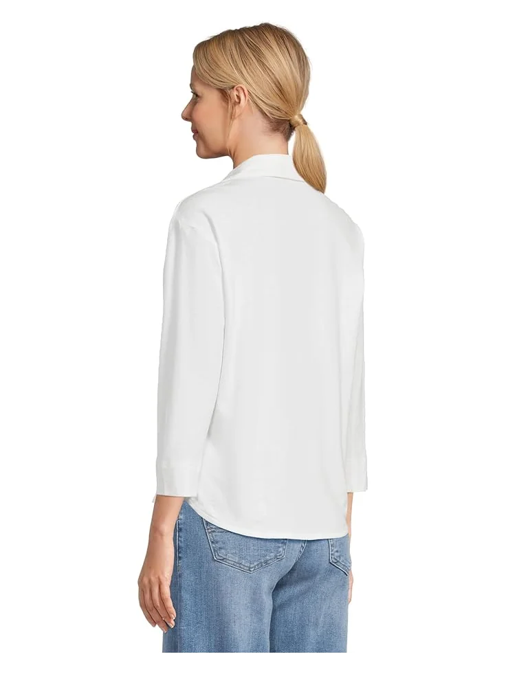 Футболка L.L.Bean Cotton Linen Tee Splitneck — 3