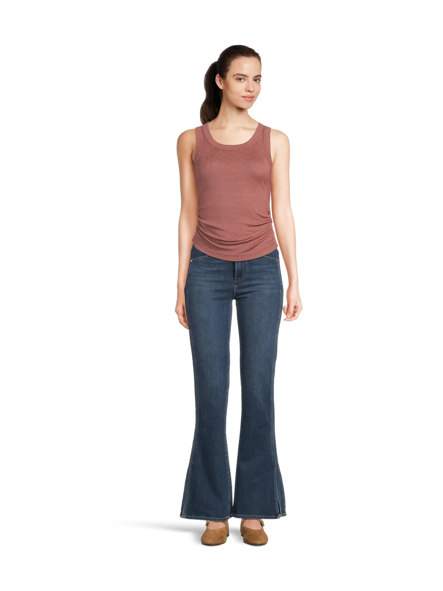 Джинсы Paige Hr Laurel Canyon 32" W Fwd Pnl In Desolate — 5