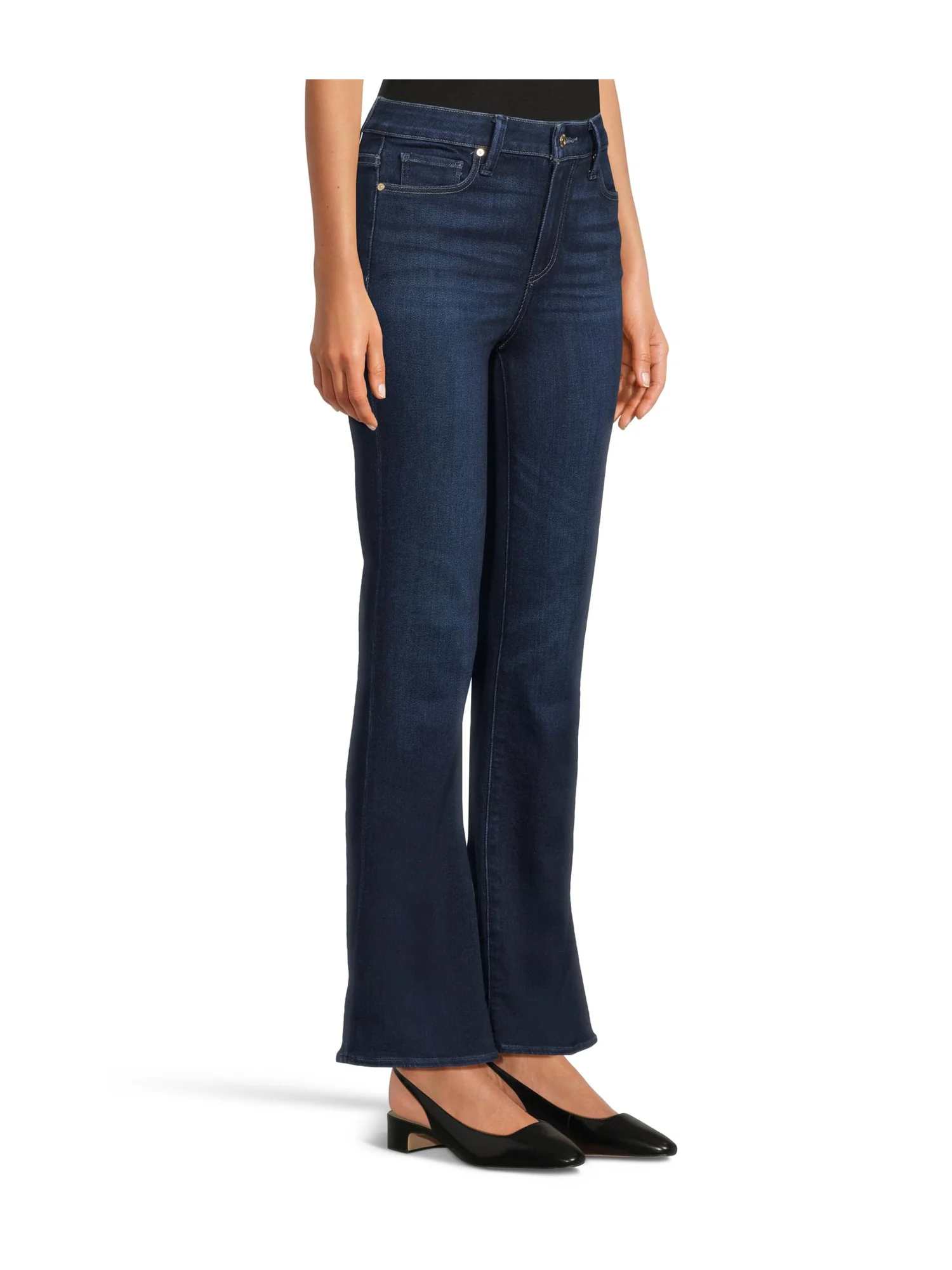 Джинсы Paige Hr Laurel Canyon 32" With Reversed Seamed Beltloops In Waterloo — 2