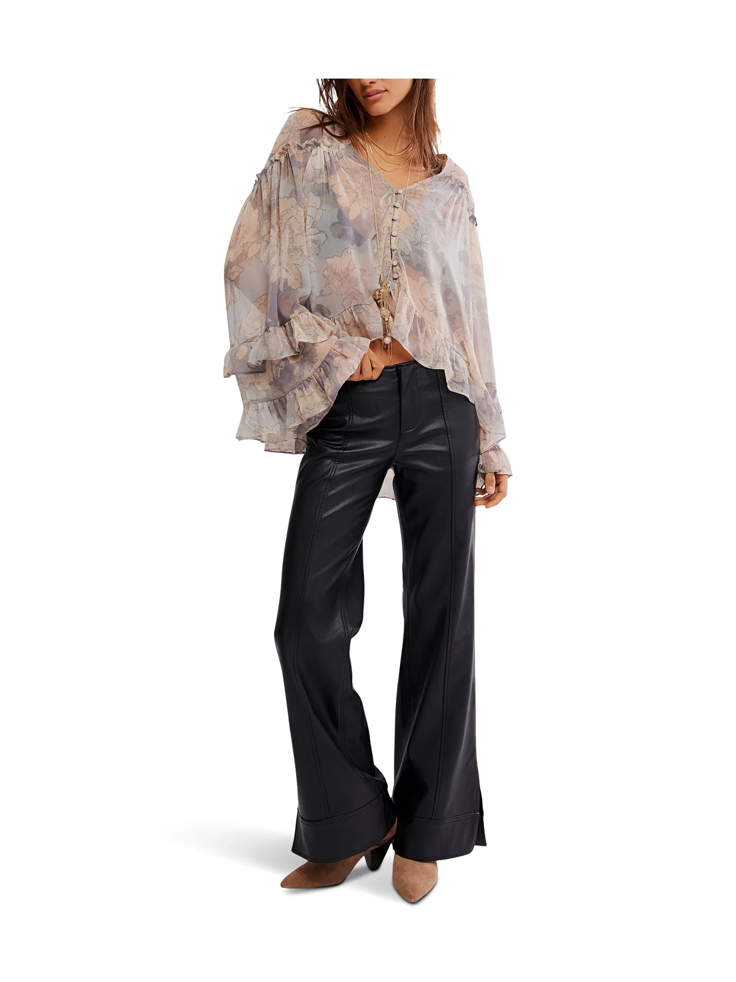 Брюки Free People Glow Up Vegan Pant — 5