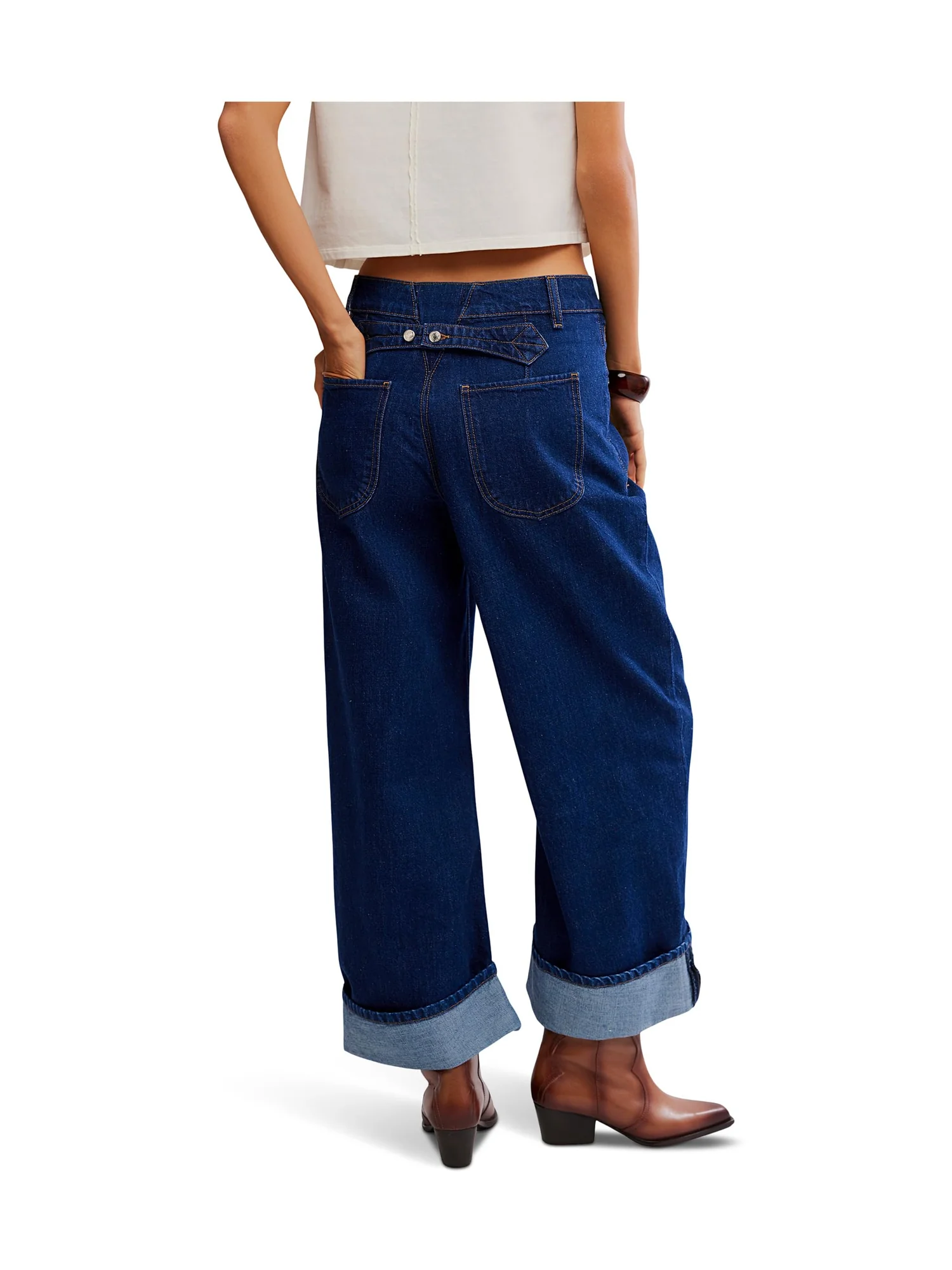 Джинсы Free People Alia Wide Leg, цвет Hawthorne — 3