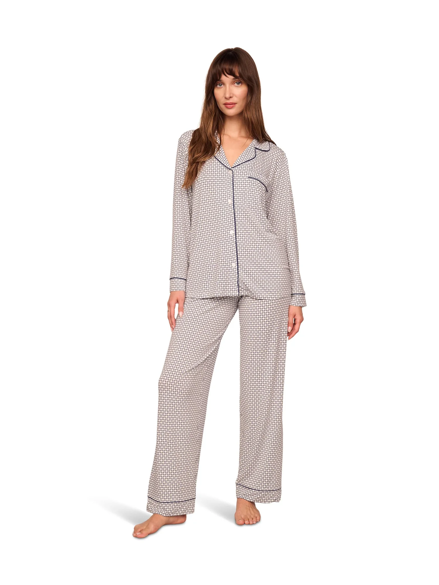 Пижама Eberjey Gisele Printed - The Long PJ Set — 1