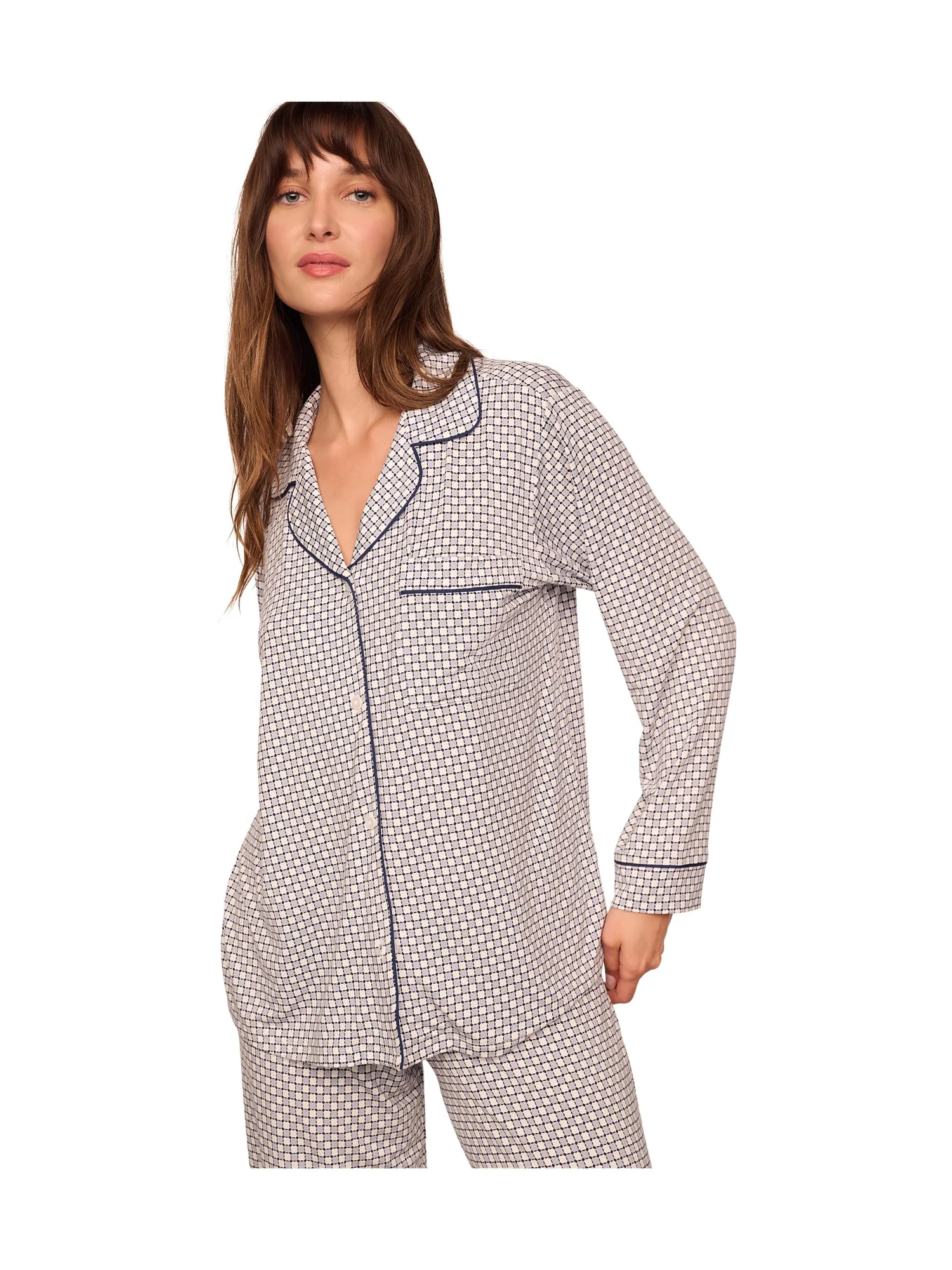 Пижама Eberjey Gisele Printed - The Long PJ Set — 3