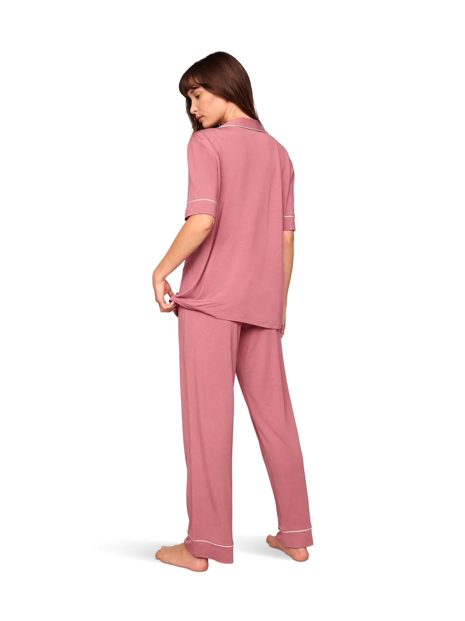 Пижама Eberjey Gisele Short Sleeve Pant PJ Set — 2