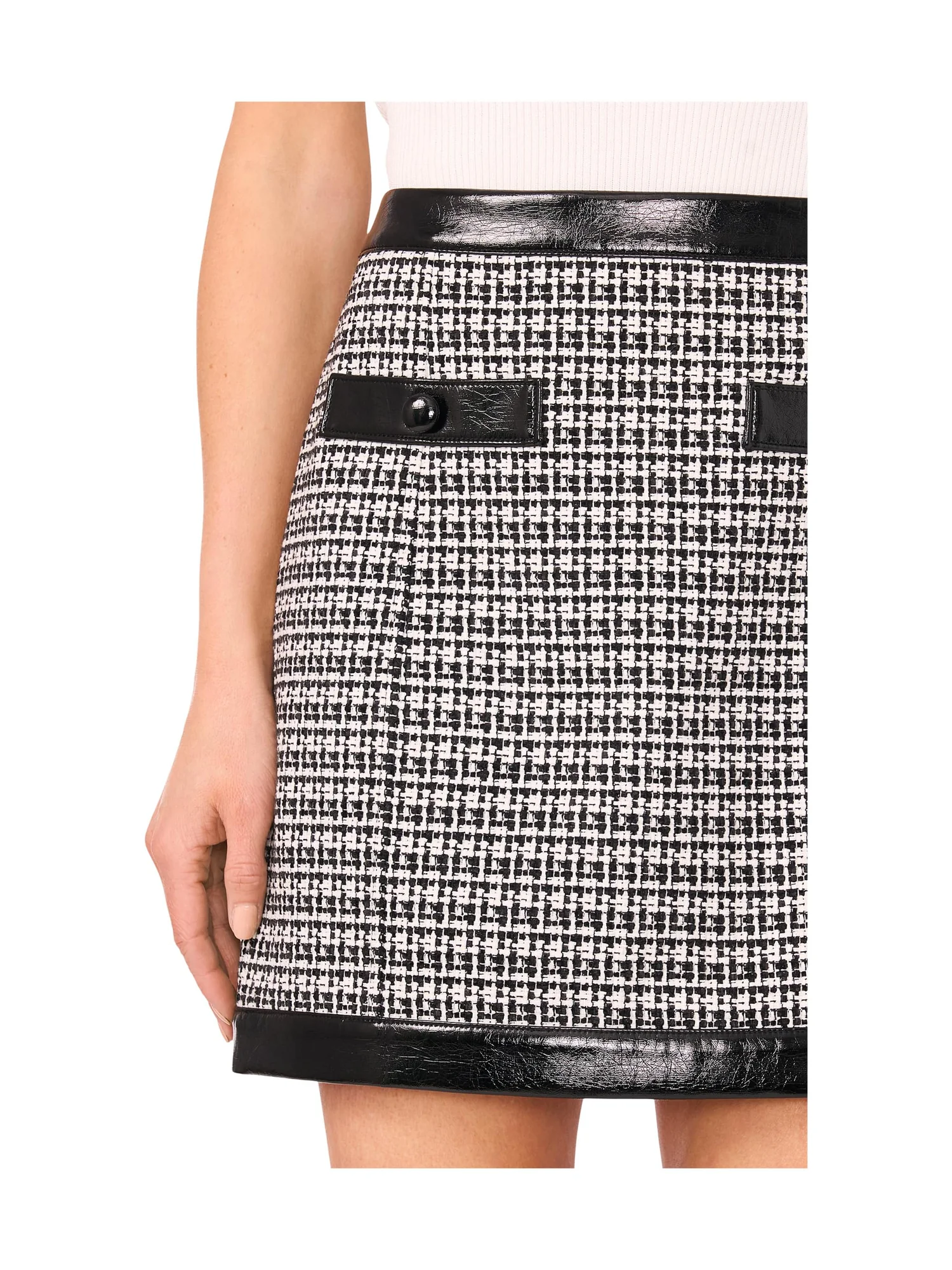 Юбка CeCe Tweed Front Pocket Mini Skirt — 3