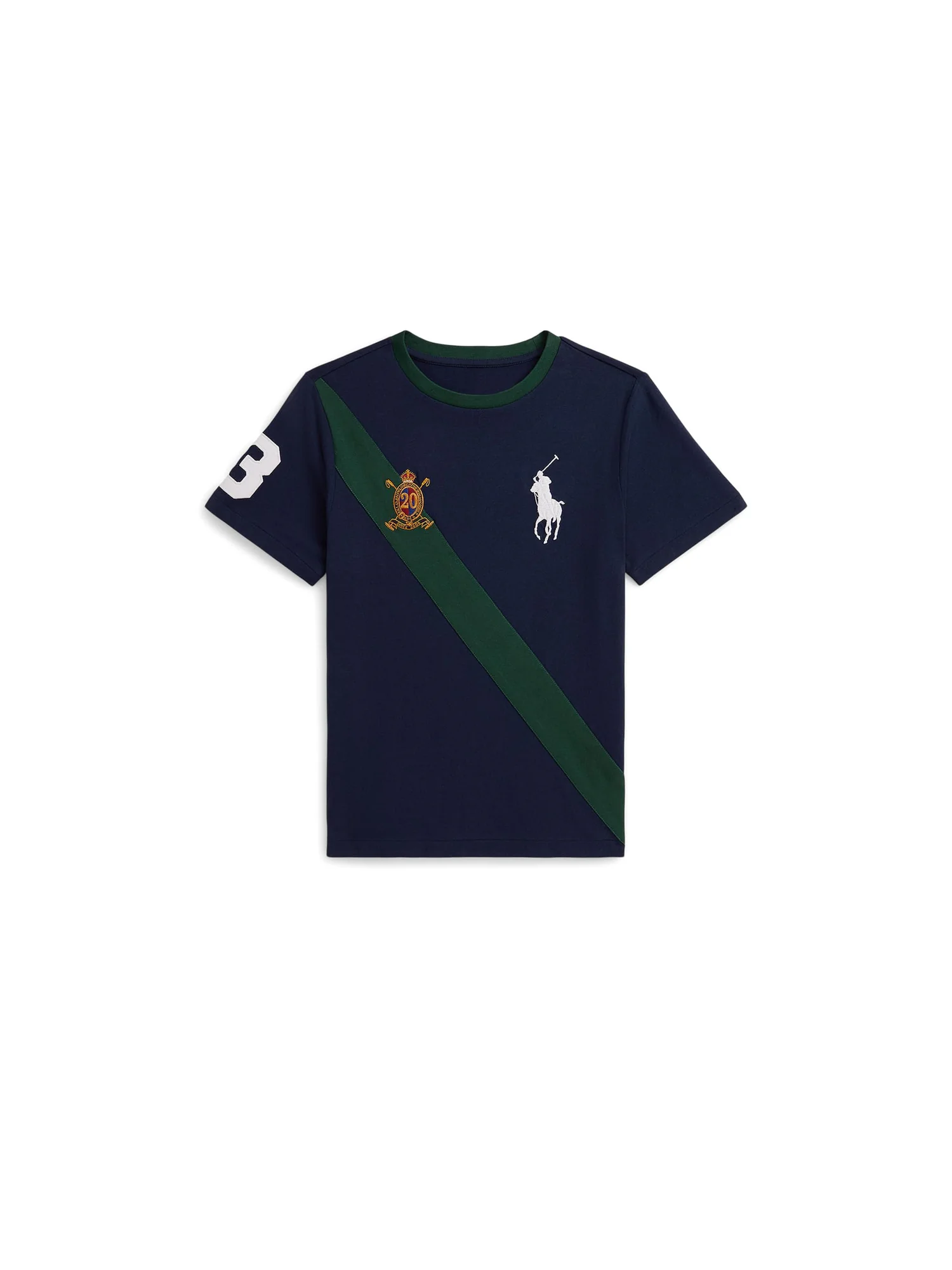 Футболка Polo Ralph Lauren Kids Big Pony 20th Anniversary Crest Tee — красный