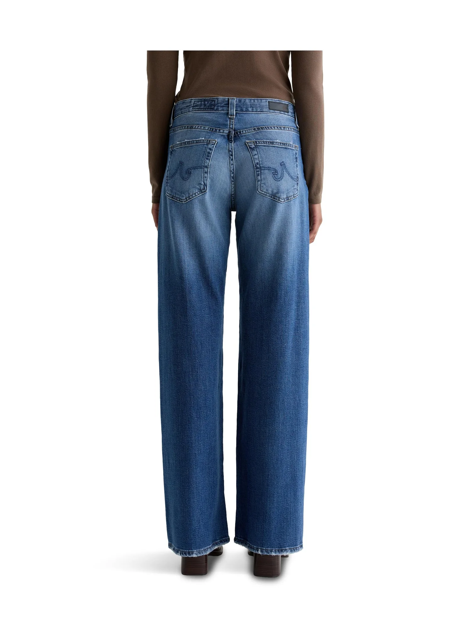 Джинсы AG Jeans Adria Low Rise Baggy Wide Leg In Headline, цвет Headline — 3