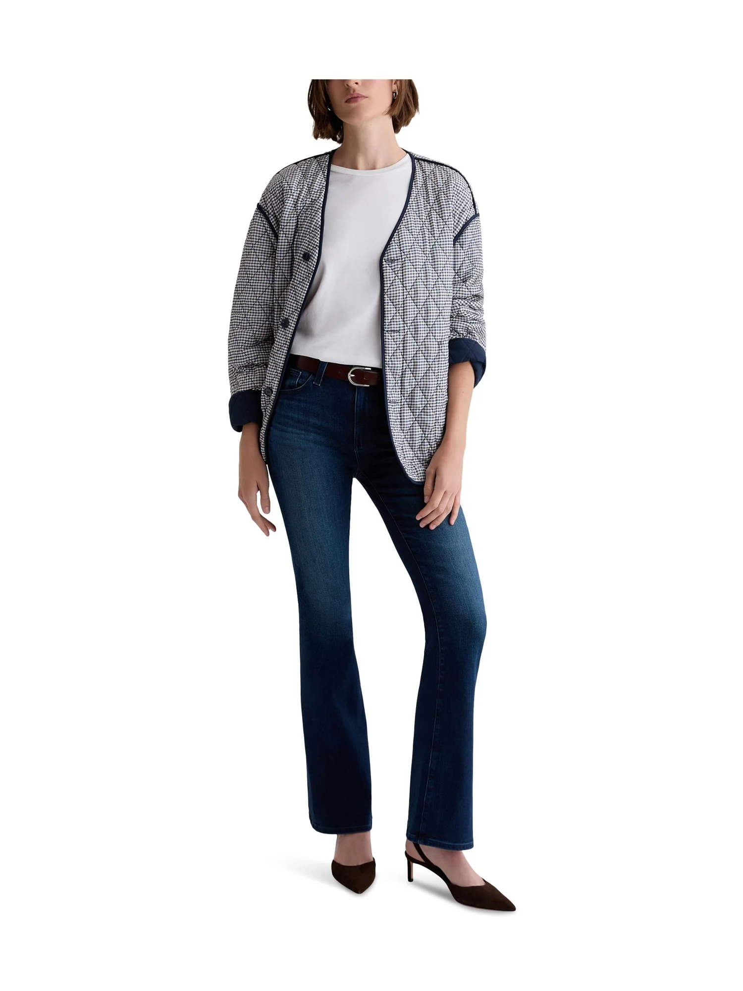 Джинсы AG Jeans Farrah Mid Rise Bootcut Jean In Epilogue — 5