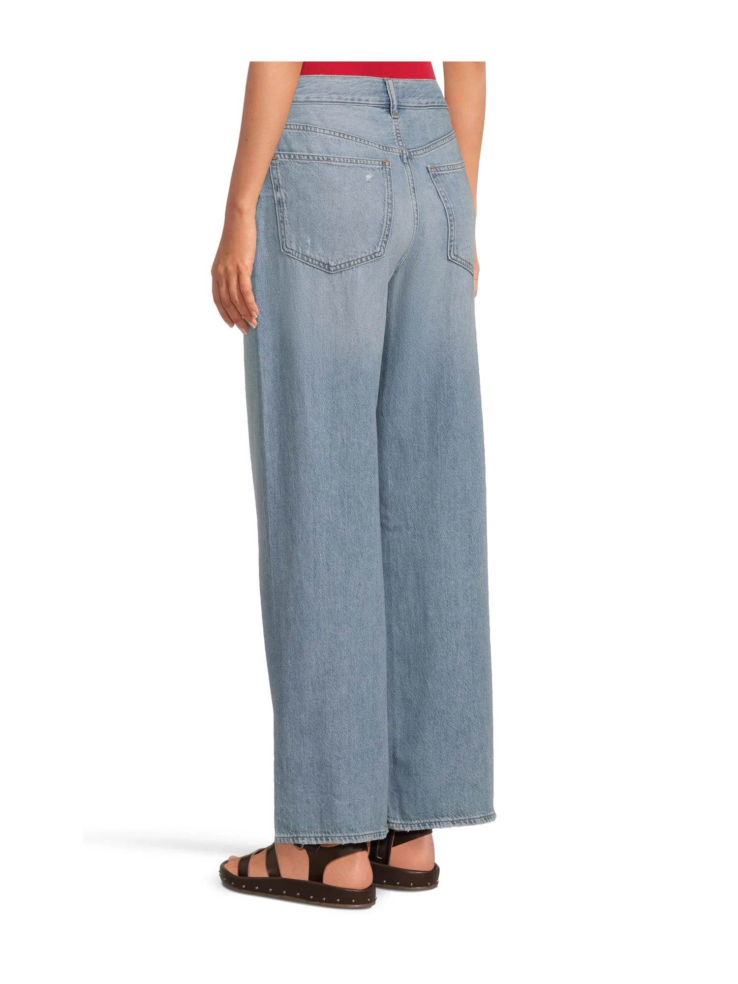 Джинсы Madewell Pv Wide In Airy Denim Northridge Wash, цвет Northridge Wash — 3