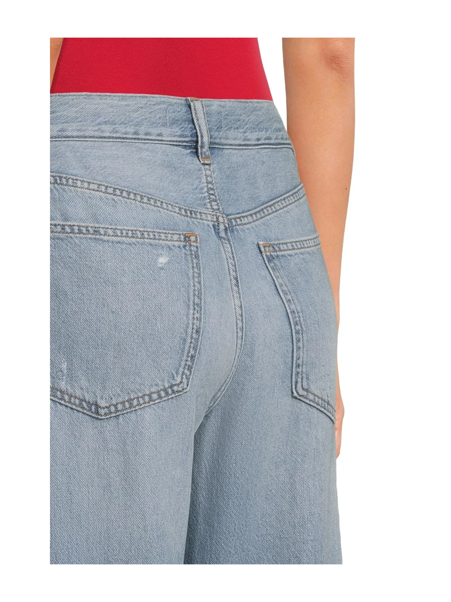 Джинсы Madewell Pv Wide In Airy Denim Northridge Wash, цвет Northridge Wash — 4