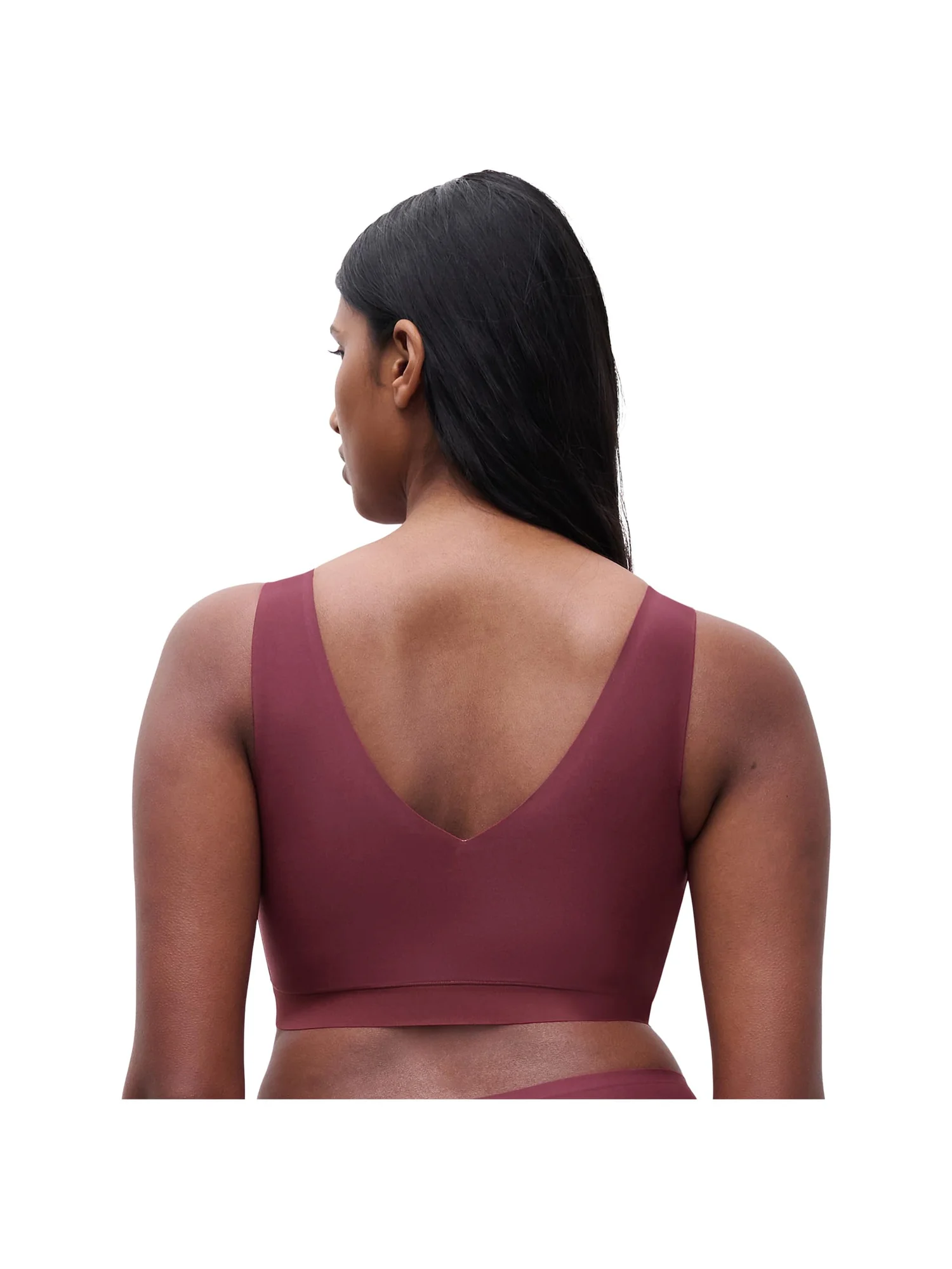 Бюстгальтер Chantelle Softstretch Padded V-neck Bra Top, цвет Sienna — 2