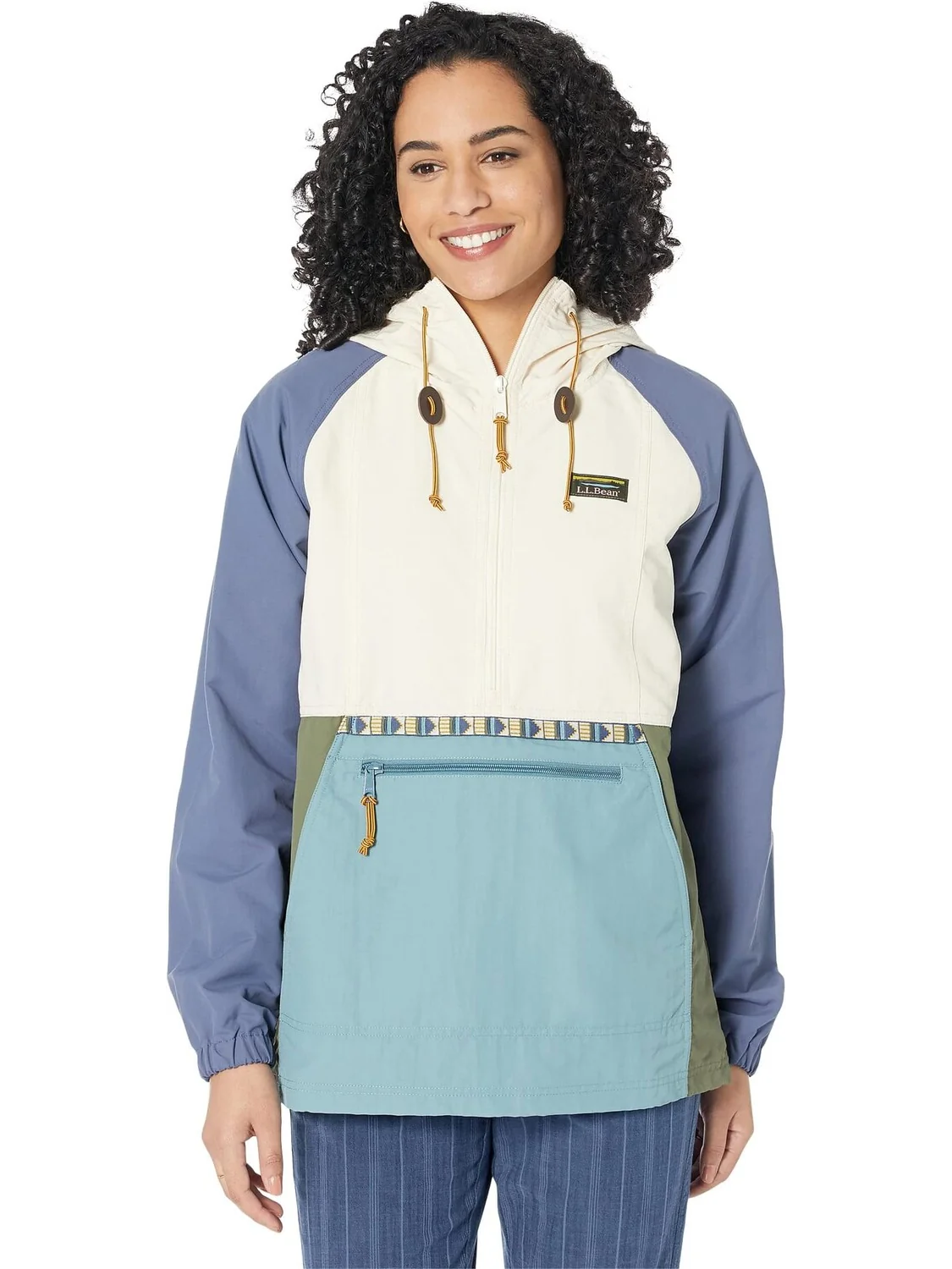 Куртка Mountain Classic Anorak Multicolor L.L.Bean — изображение 1 из 4, натуральный/синий