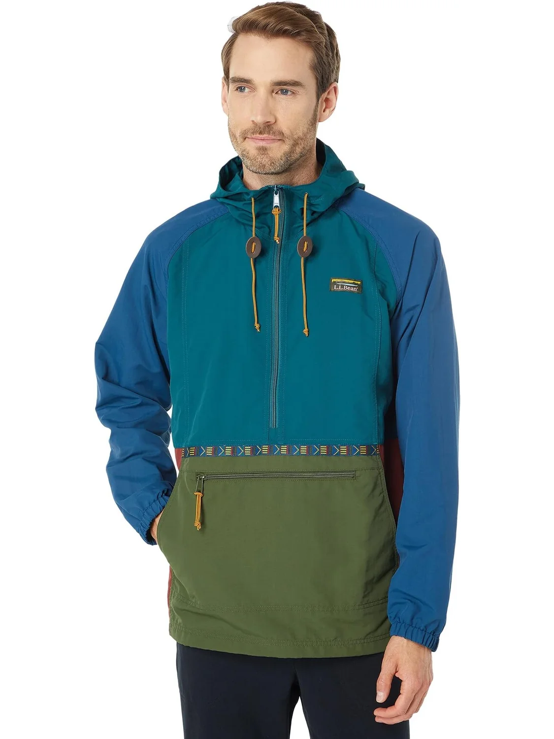 Куртка Mountain Classic Anorak Multicolor L.L.Bean — изображение 1 из 4, оливковый