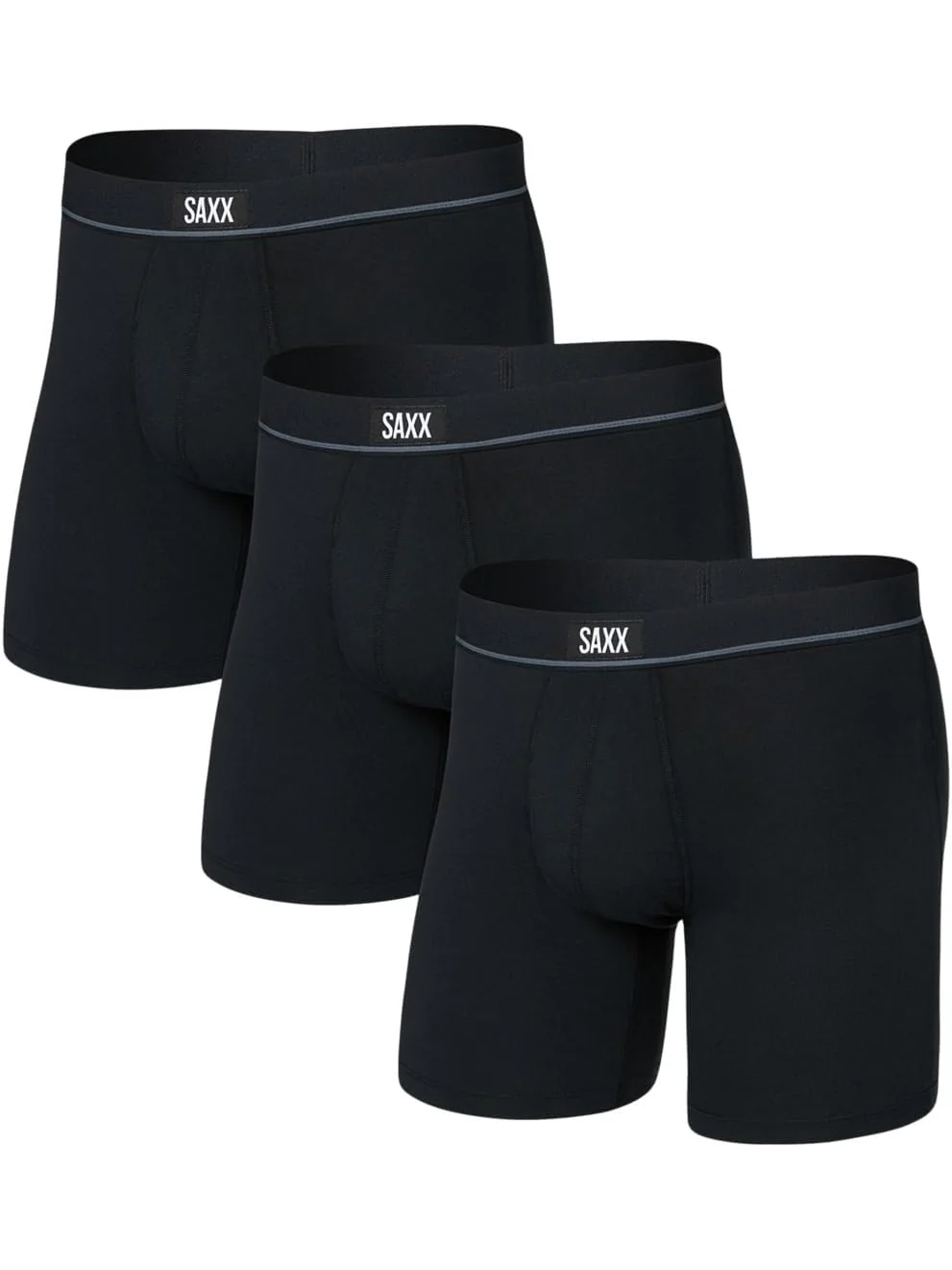 Боксеры SAXX UNDERWEAR Essential Performance Mesh Boxer Brief Fly 3-Pack — 1