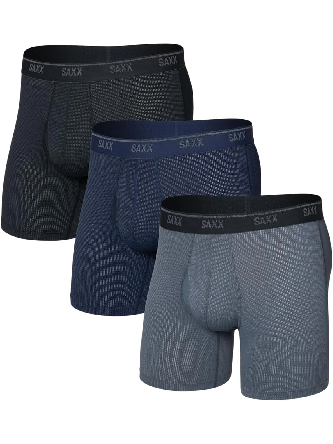 Боксеры SAXX UNDERWEAR Quest Quick-Dry Mesh Boxer Brief Fly 3-Pack — 1