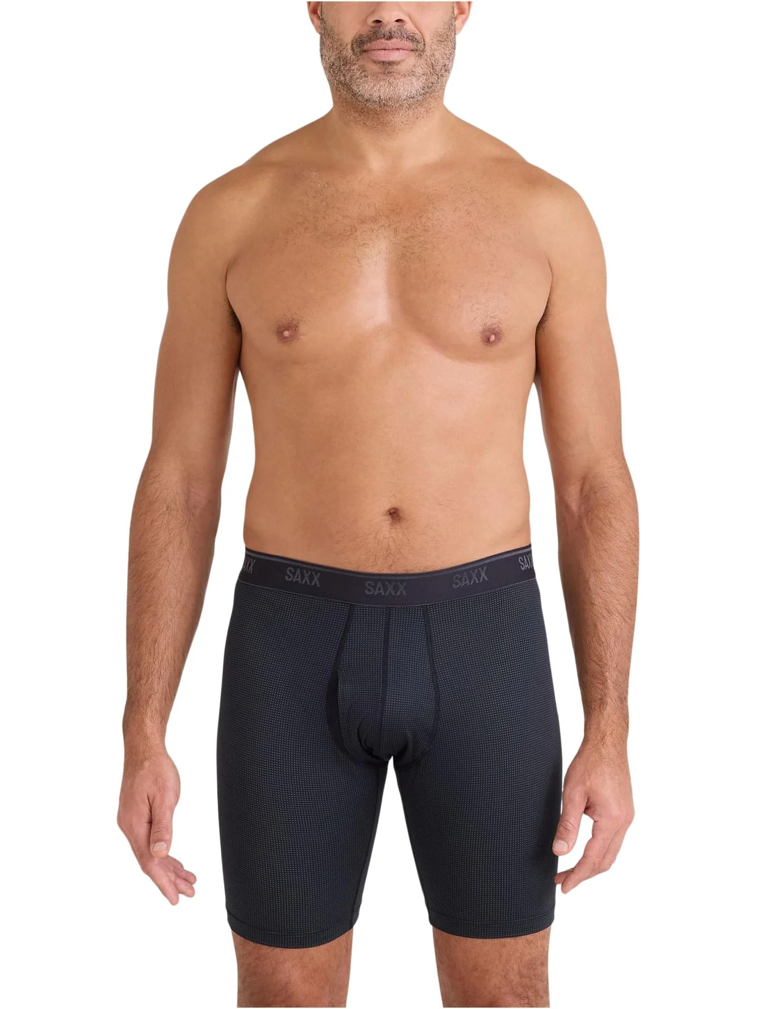 Боксеры SAXX UNDERWEAR Quest Quick-dry Mesh Long Boxer Brief Fly — 1
