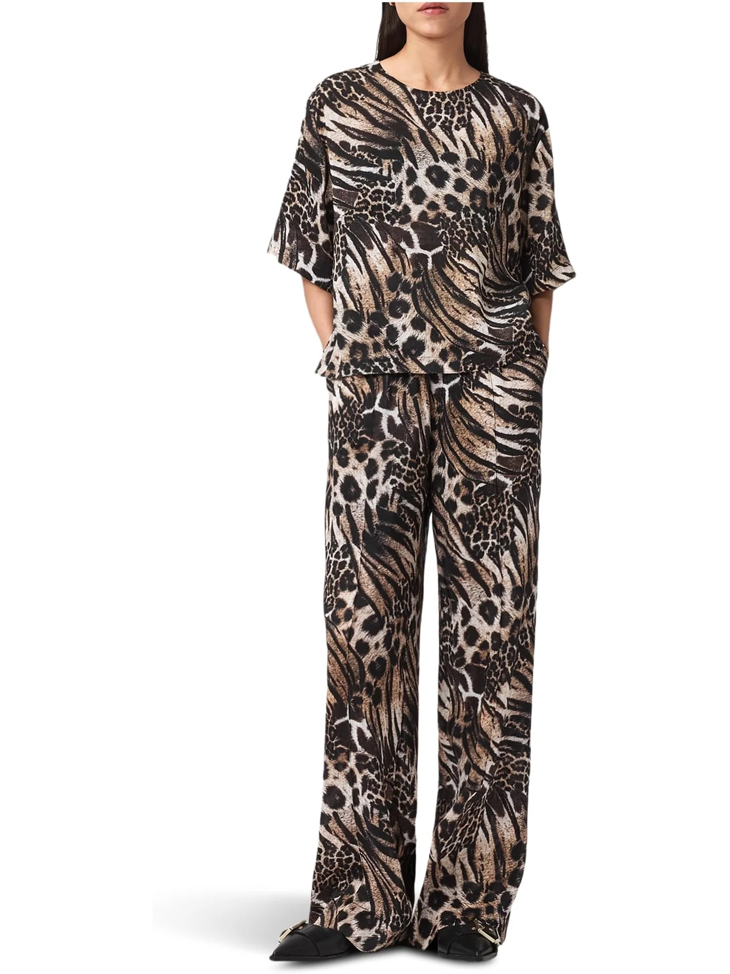 Брюки AllSaints Charli Linen Trousers — 5