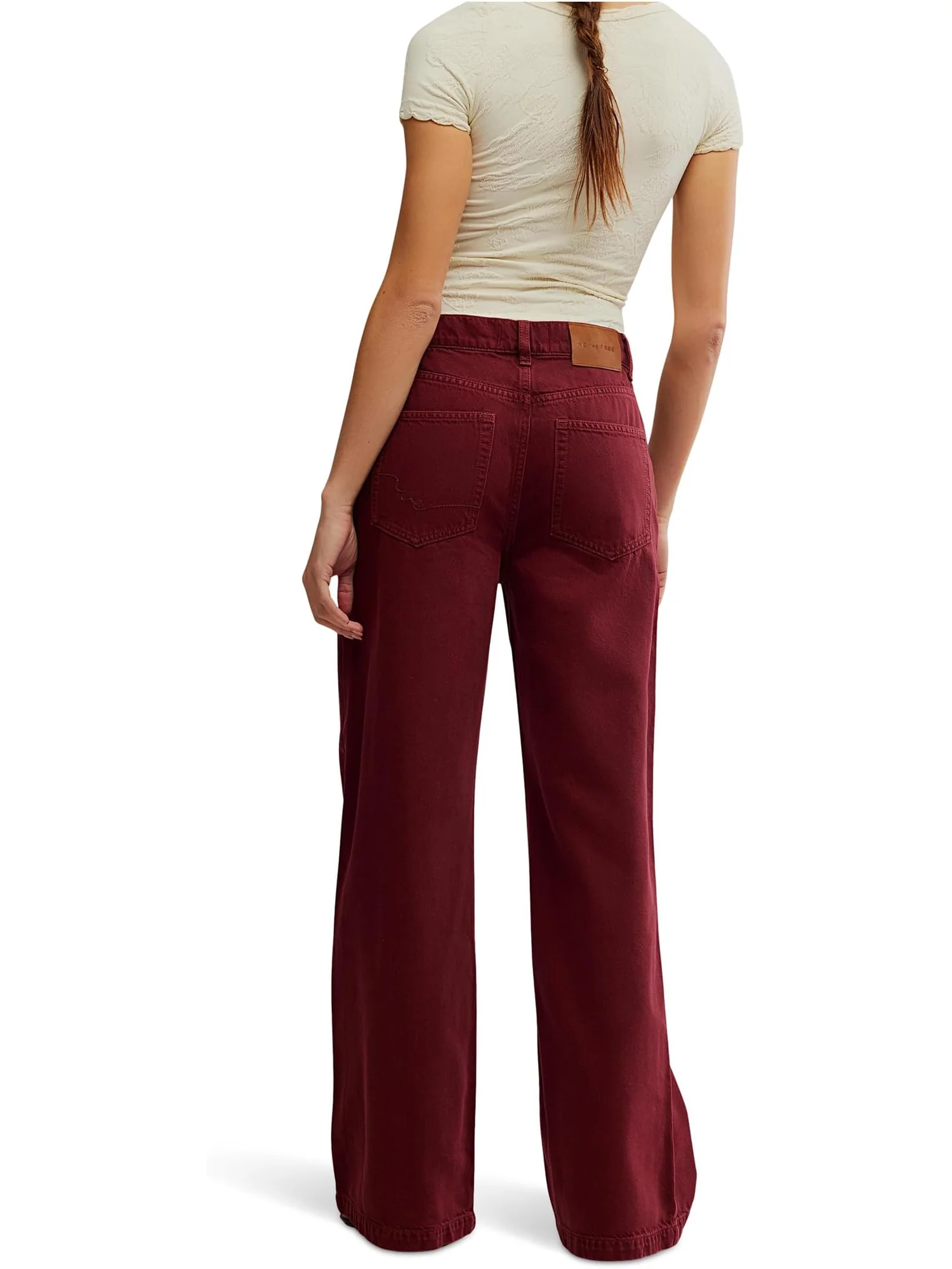 Брюки Free People Stride Jean, цвет Syrah — 2