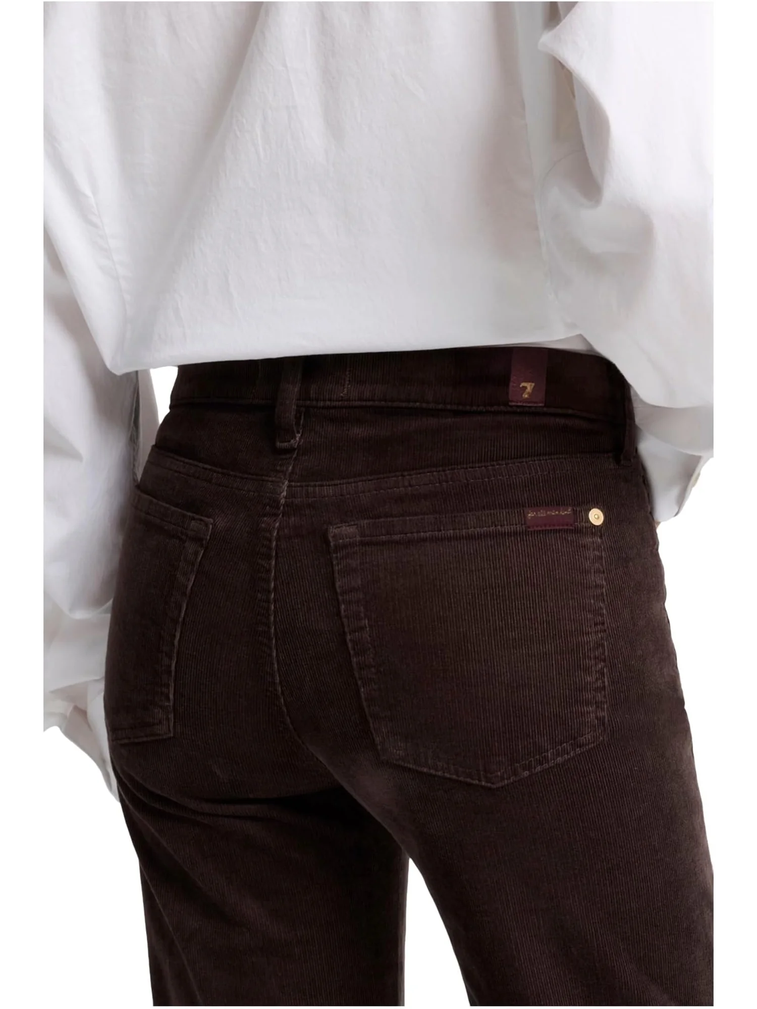 Джинсы 7 For All Mankind Twisted Dojo Tailorless, цвет Corduroy Coffee — 3