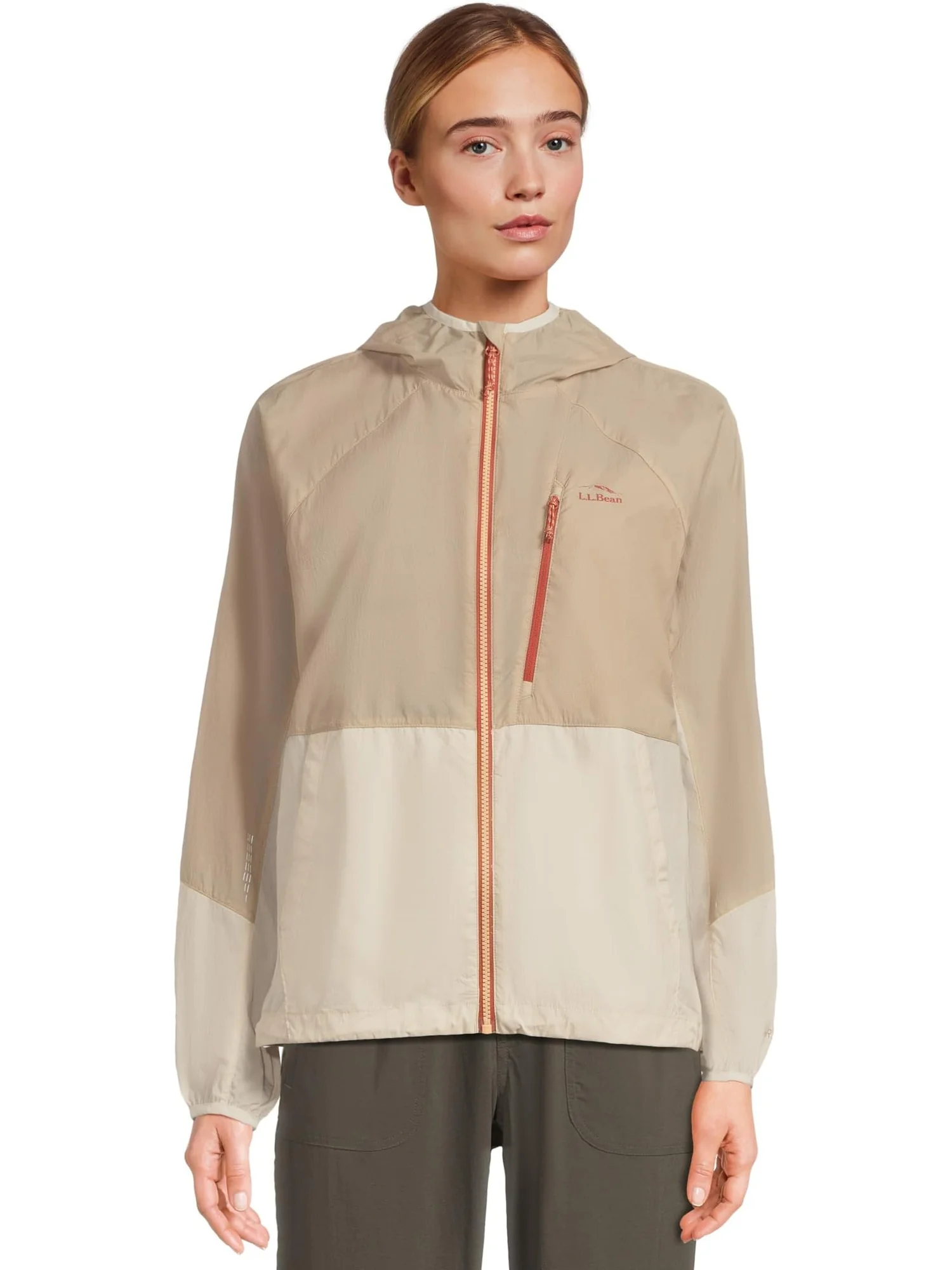 Ветровка L.L.Bean Stowaway Windbreaker, цвет Putty/Shore — 1