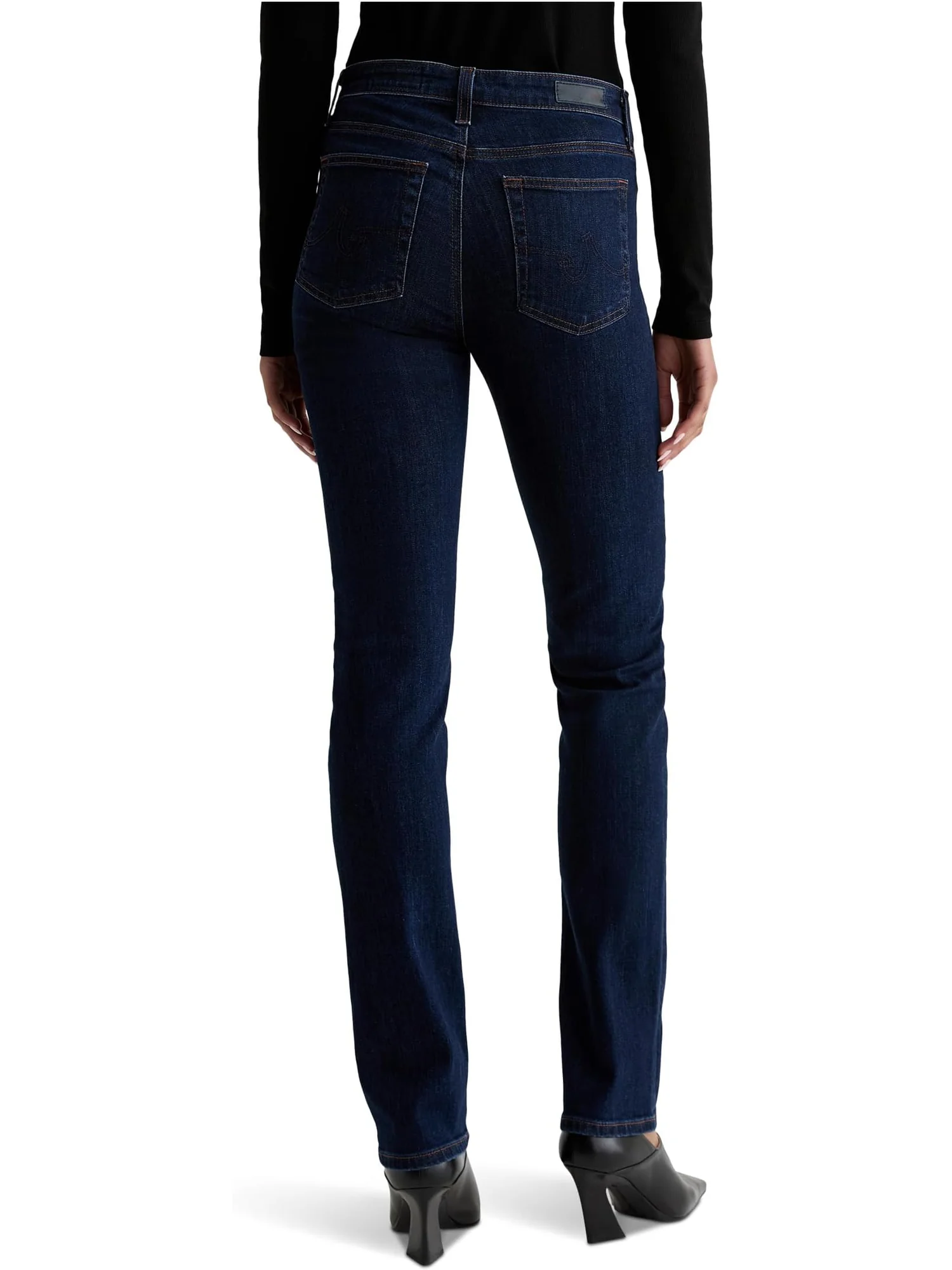Джинсы AG Jeans Mari Mid Rise Straight Extended In Modern Indigo — 2