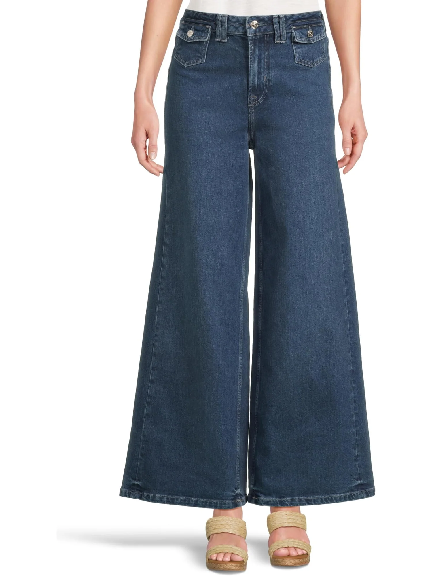 Джинсы Free People We The Free Kellee High-rise Palazzo Jeans — 1