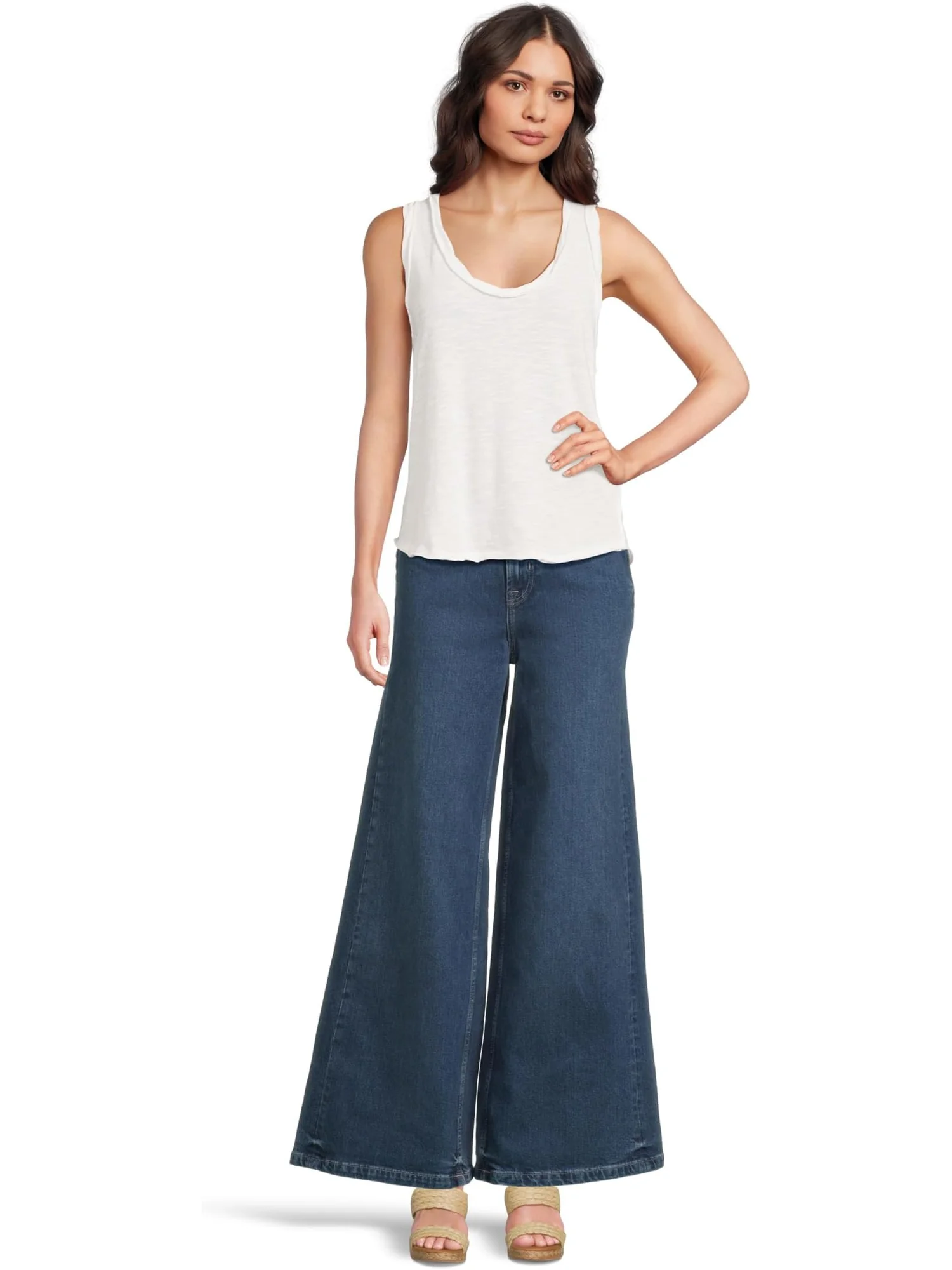 Джинсы Free People We The Free Kellee High-rise Palazzo Jeans — 5