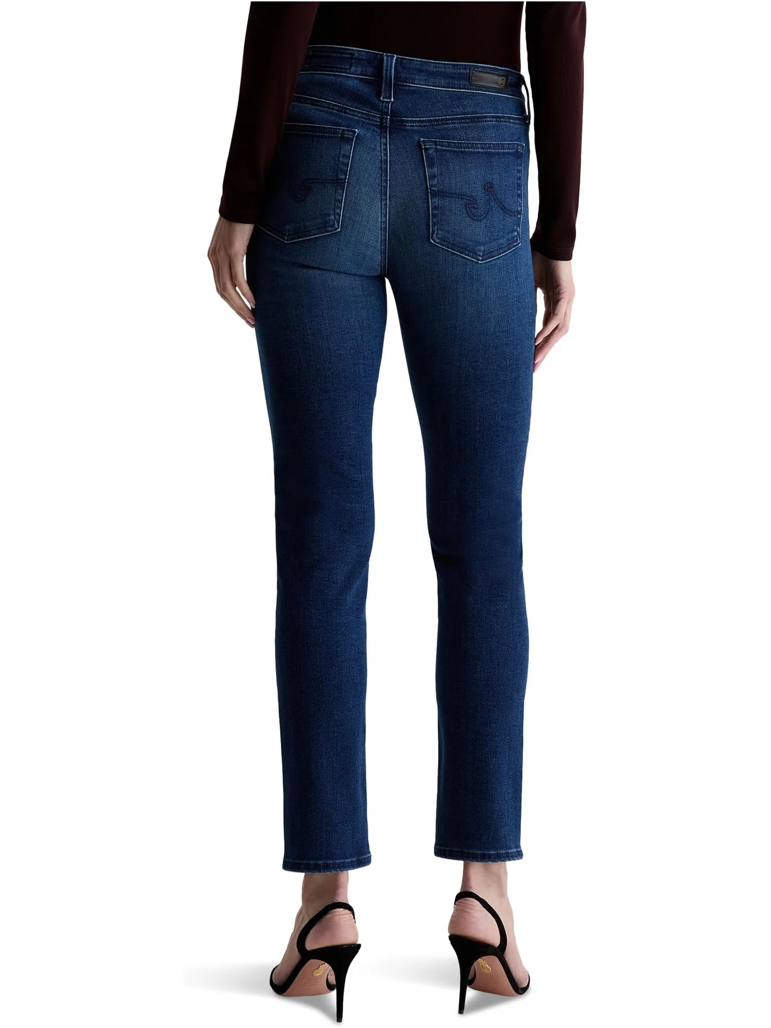 Джинсы AG Jeans Mari Mid Rise Slim Straight Jean In Epilogue — 2