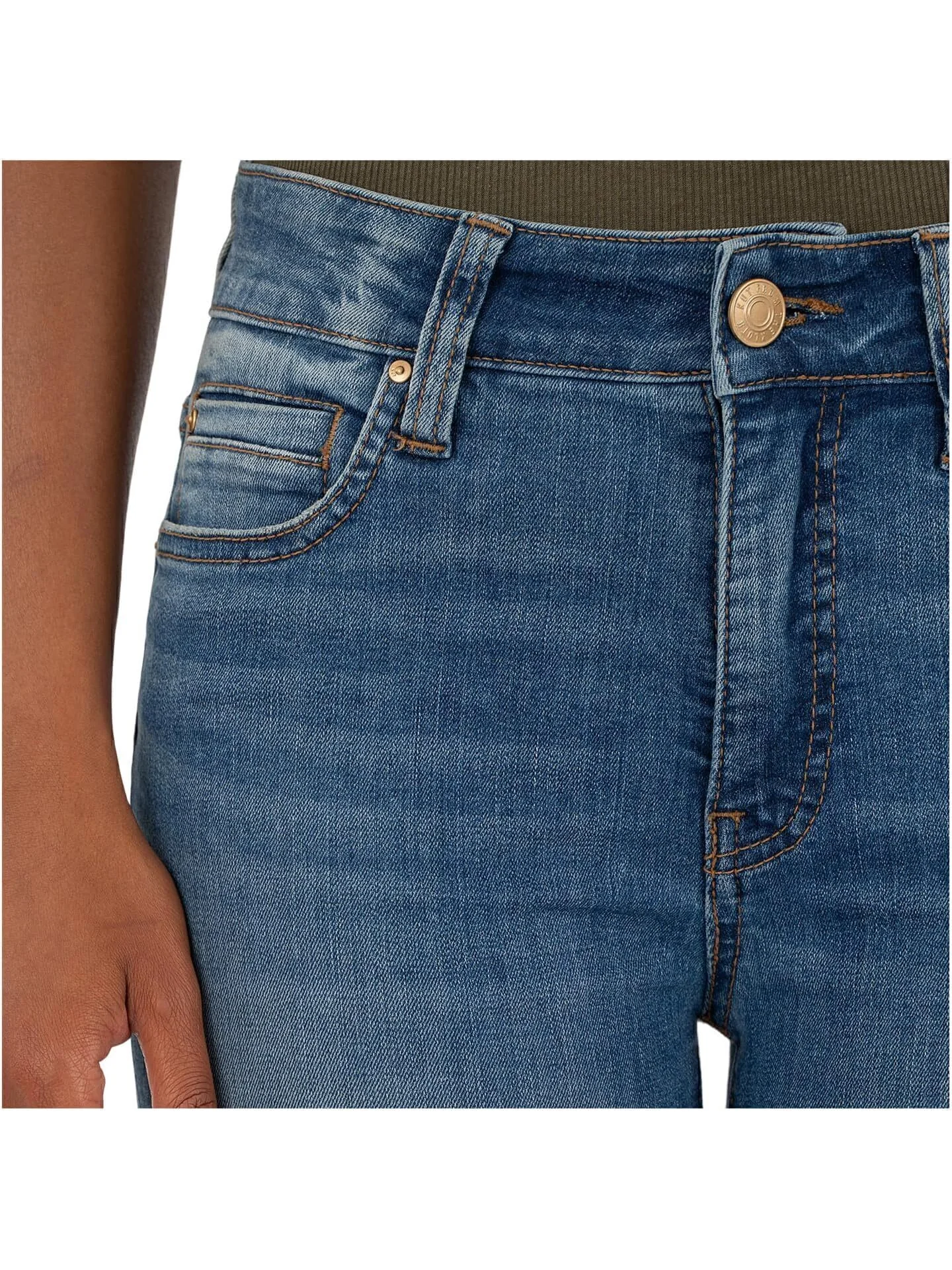 Джинсы KUT from the Kloth Natalie High-rise Fab Ab Bootcut, цвет Interactive — 3