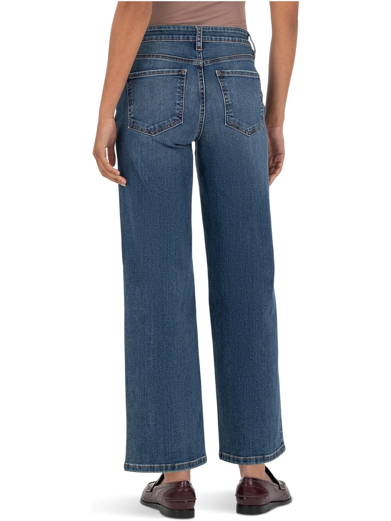 Джинсы KUT from the Kloth Charlotte High-rise-fab Ab Wide Leg, цвет Historical — 3