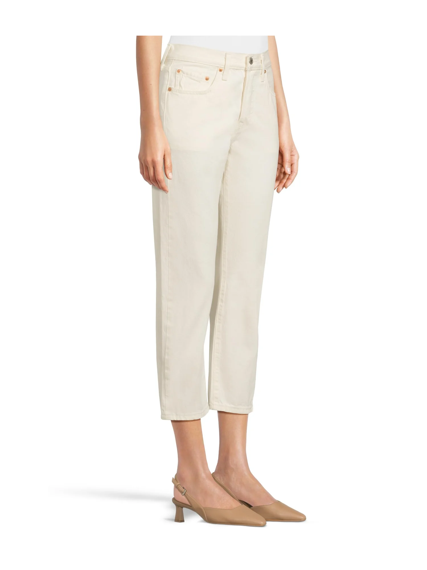 Джинсы Levi's Womens 501 Crop, цвет Ethereal Ecru — изображение 2 из 5