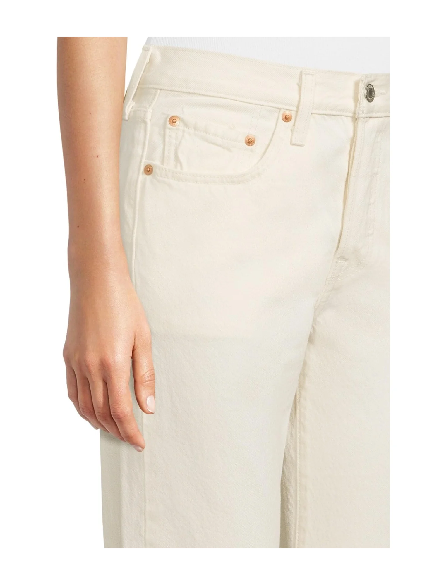 Джинсы Levi's Womens 501 Crop, цвет Ethereal Ecru — изображение 4 из 5