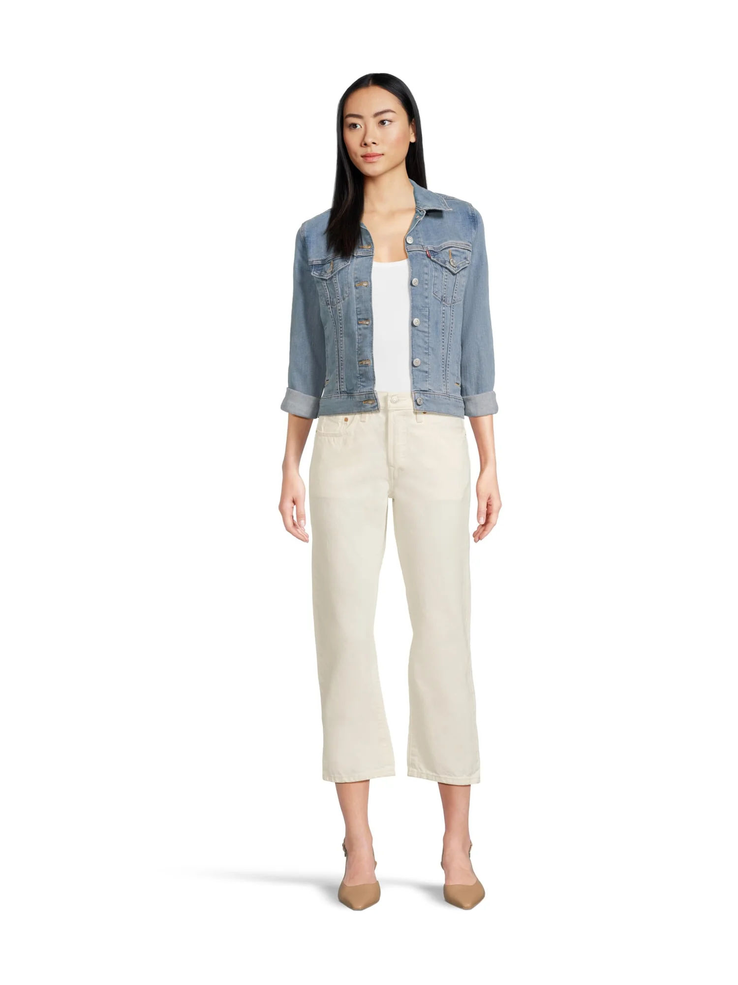 Джинсы Levi's Womens 501 Crop, цвет Ethereal Ecru — изображение 5 из 5