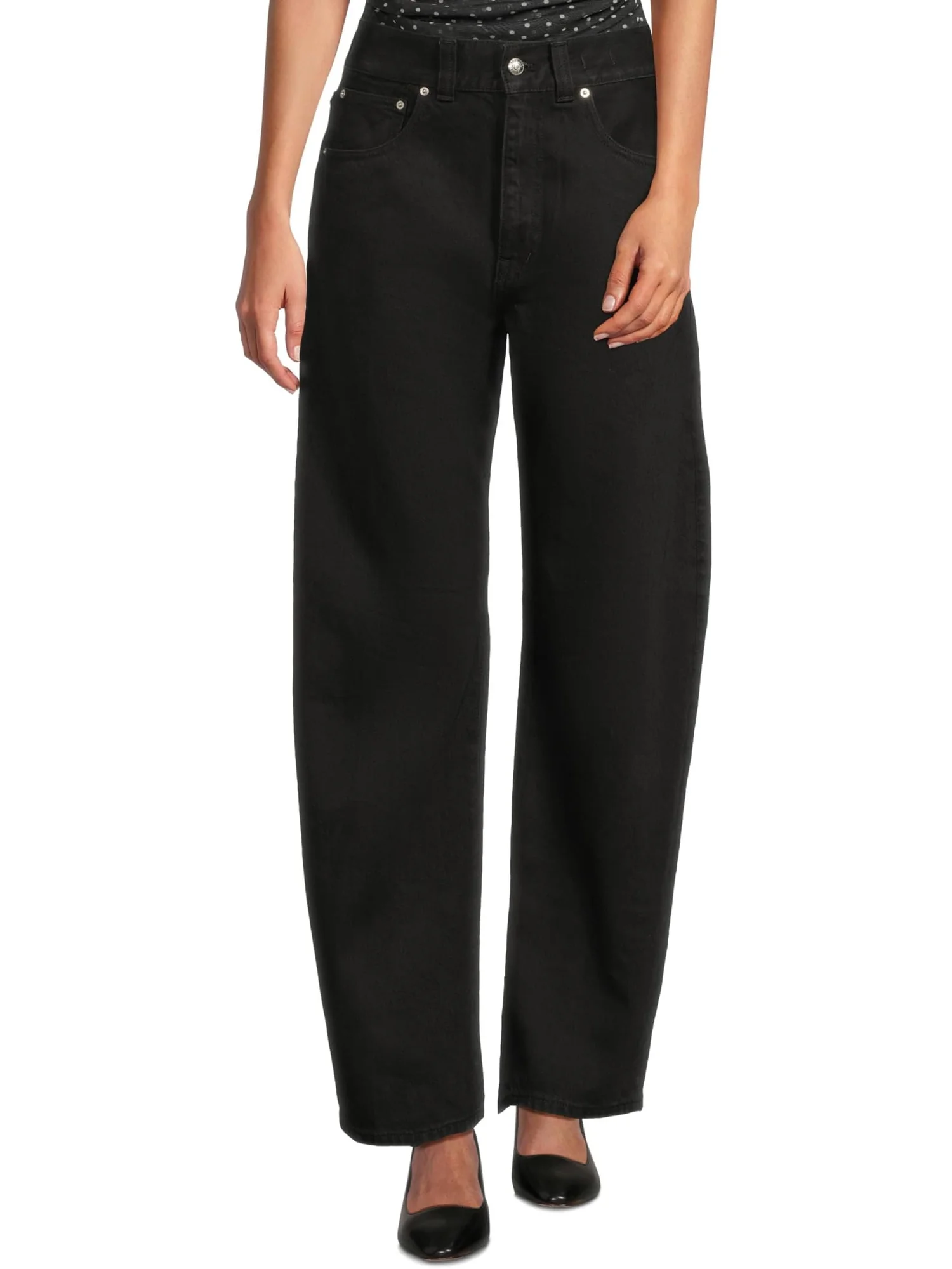 Джинсы Madewell Balloon Jean In Black Frost — 1