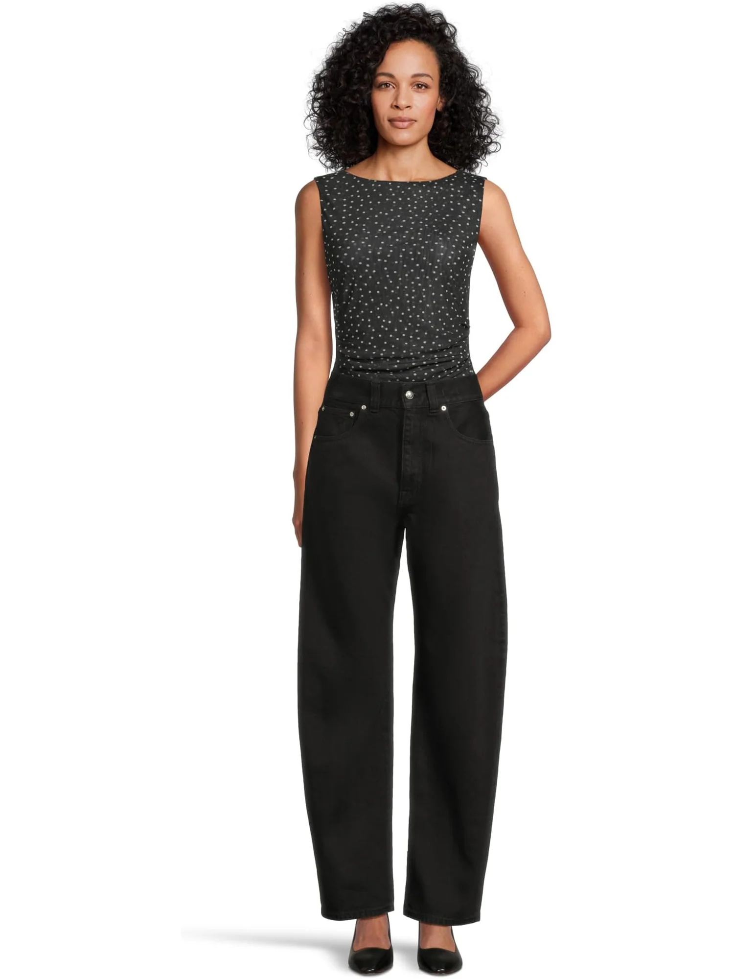 Джинсы Madewell Balloon Jean In Black Frost — 5